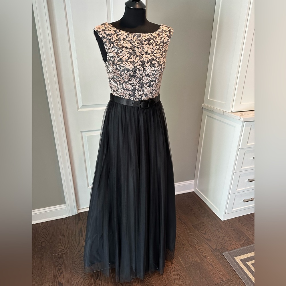 Aidan Mattox Floor Length Ball Gown